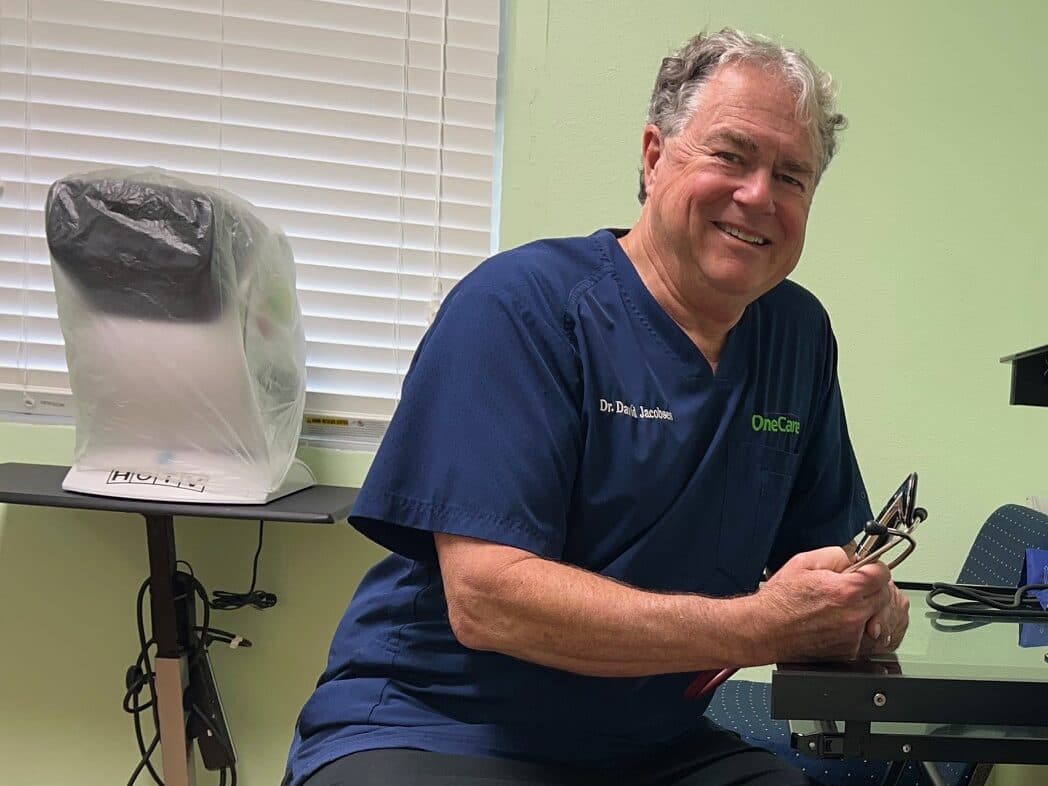 Dr. Jacobsen in the OneCare CDL exam room